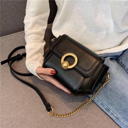 Vintage Soft Small PU Leather Womens Crossbody Bags 2021 Fashion Totes Ladies Shoulder Messenger Bag Clutches Female Purses