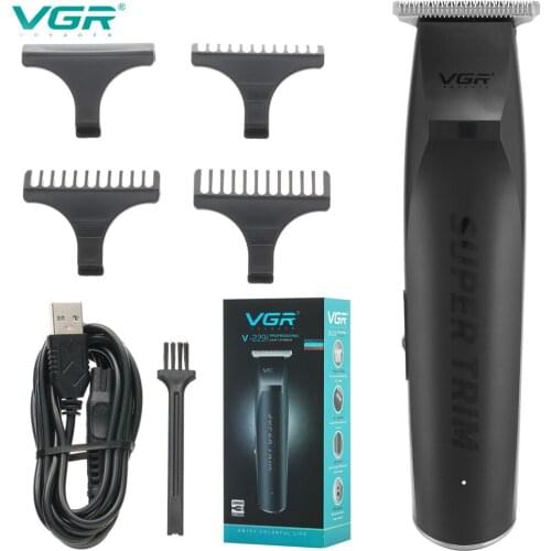 VGR New Low Noise Adjustable Rechargeable Hair Trimmer Men Shaving Machine Home Barber Hair Clipper Men Shaver Haircut Cutter