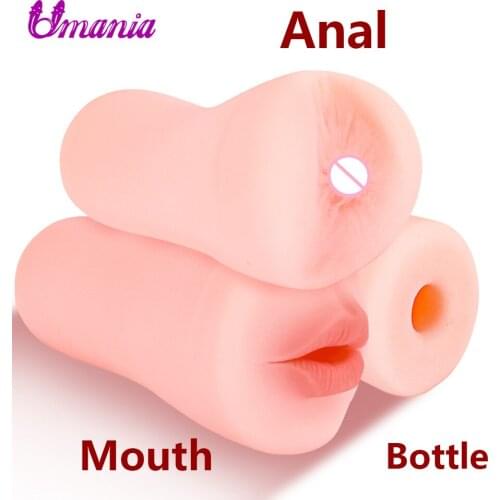 Male Masturbator Artificial Mouth Blowjob Adult Sex Products Anus Sex Toys For Men Adult Sex Toys Masturbation Cup Sex Bottle