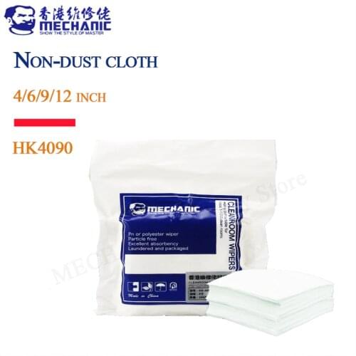 MECHANIC HK4090 Soft Cleanroom wiper cleaning Non Dust Cloth Dust Free Paper Clean LCD Repair cloth for mobile phone repair