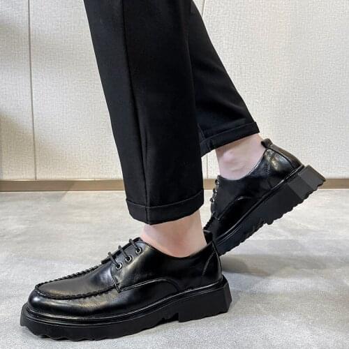 2021 New Mens Leather Wedding Business Dress Nightclubs Oxfords Breathable Working Comfy Slip-on Driving Flats Oxford Shoes