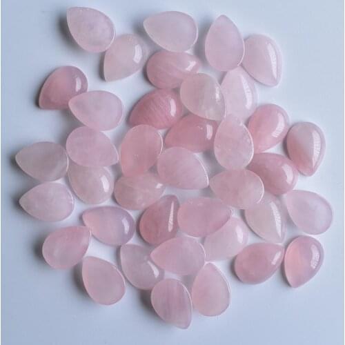 Wholesale 50pcs/lot fashion natural stone pink water drop CABOCHON teardrop Beads 13x18mm for jewelry making free shipping