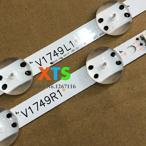 5 set LED Backlight strip 12 lamp For LG 49" V17 ART3 TV JB3B1591A02499 49UV340C 49UJ6565 6916L-2862A 6916L-2863A LC490DGG