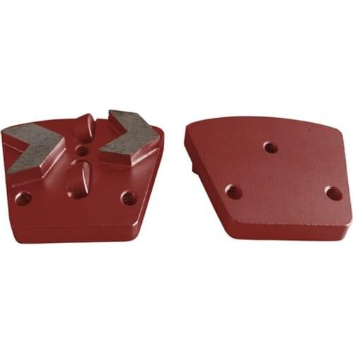 12pcs Free Shipping PCD1/2 Trapezoid Blank PCD Grinding Pad Surface Preparation Concrete Floor Diamond PCD Grinding Tools