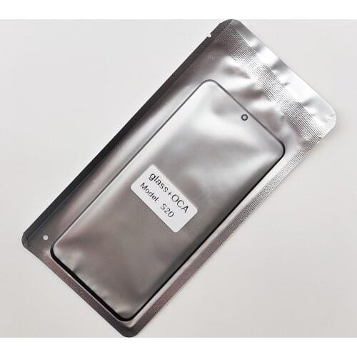 10PCS/Lot Front Glass With OCA For Samsung Galaxy S20 SM-G980 S20+ G985 S20 Ultra G988 Touch Screen Lens Cover LCD Outer Panel