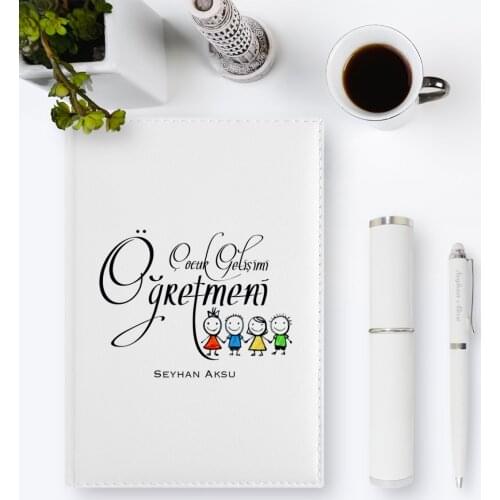 Personalized Child Development Teacher 2020 Leather Organizer & Pen Gift Set-2
