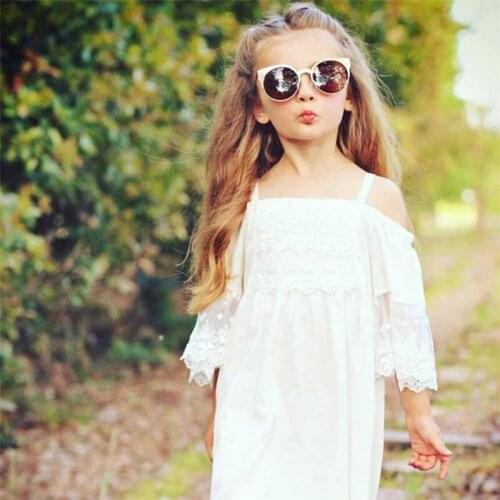 Flower Girls Princess Dress Kids Baby Party Wedding Pageant Lace Dresses Hot Comfortable Casual Clothes C0312 #30