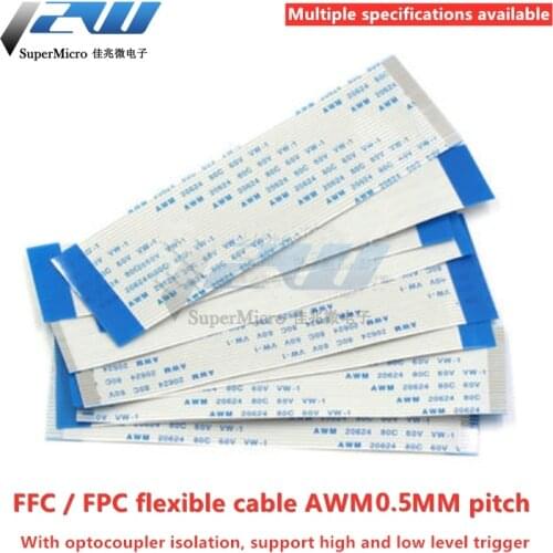 10PCS Flat flexible cable FFC FPC LCD cable AWM 20624 80C 60V VW-1 FFC-0.5MM