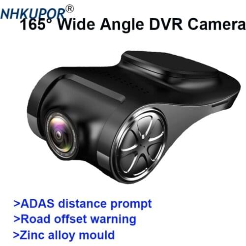 Super Lightless Night Vision USB Driving Recorder Hidden ADAS Electronic Dog Zinc Alloy DVR 165°wide angle