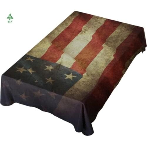 Decorate The Table With An American Flag Tablecloth For A Party
