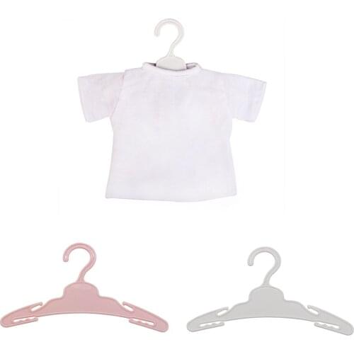 5pcs/Lot Doll Hanger Plastic Hangers for 43cm American Doll Baby Toys Fit 18 inch Girls Doll Accessories