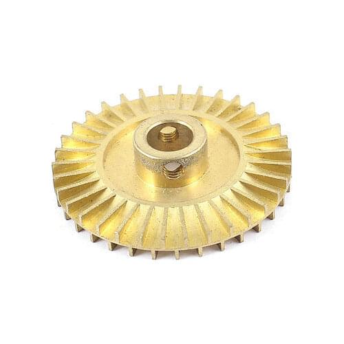 Water Pump Spare Part Double Side Brass Impeller Wheel 52mm Dia