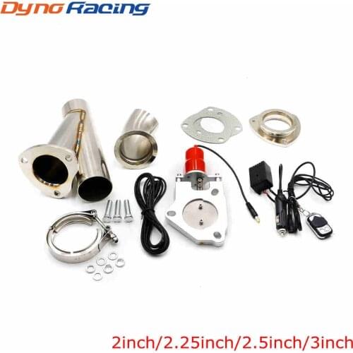 2'' 2.25'' 2.5'' 3'' Inch Car Electric Stainless Exhaust Cutout Cut Out Dump Valve Switch with Remote control kit