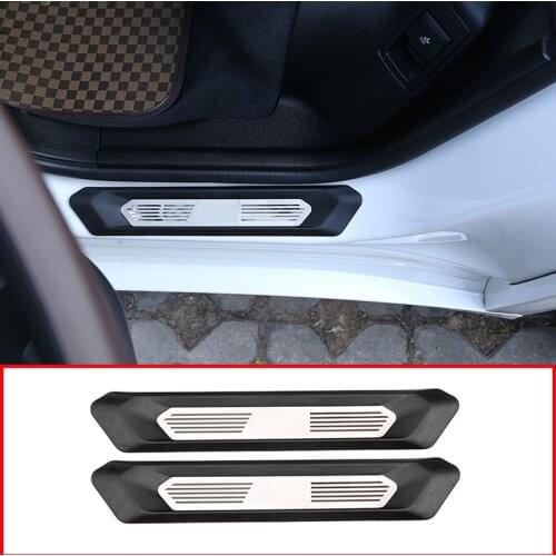 For BMW X3 X4 G01 G02 2018 2019 Car Door Sill Protector Plate Cover Trim Accessory With Colorful M3 Logo