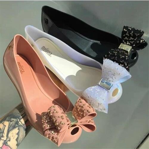 Melissa Ultragirl Sweet Bow Jelly Shoes Melissa Women Sandals 2021 Fashion New Women Jelly Shoes Sandalia Melissa Brand Female