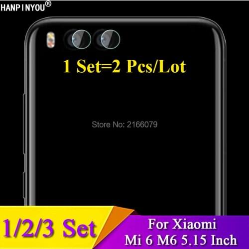 1/2/3 Set For Xiaomi Mi 6 Mi6 M6 5.15" Rear Camera Lens Protective Protector Cover Soft Tempered Glass Film Guard