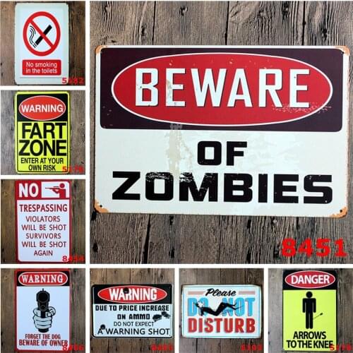 1 Pcs Humorous Decorative Plate Funny Tin Signs Bar Pub Garage Home Art Wall Decor Poster Metal Signs Home Decor 20x30CM
