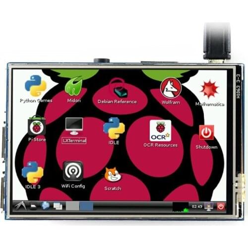 3.5inch RPi LCD (B) Resistive Touch Screen TFT Display Designed for Raspberry Pi 320*480 high resolution SPI Interface