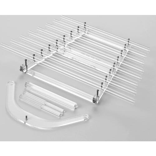 432Hz Crystal Singing Harp C Key 8 Notes Healing for Sound Therapy with Mallets Aluminum Carry Case Musical Instrument