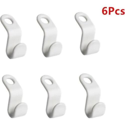 6pcs Clothes Hanger Hook Folding Storage Holder Clothes Wardrobe Hanging Hanger Connection Hook Space Saving Connector