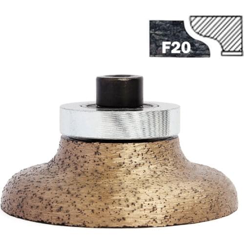 Diamond Profile Wheel F20*D80*M10 Thread Wet Use Marble Granite Stone Edging Router Bit Grinding Cutting Hand Tool