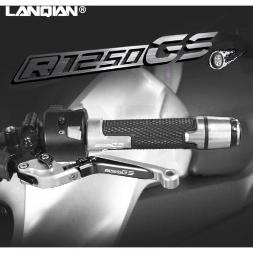 For BMW R1250GS Motorcycle Accessories Aluminum Brake Clutch Levers Handlebar Hand Grips Ends R 1250 GS ADV Adventure 2019-2020