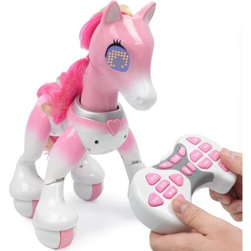 Electric Educational Remote Control Pet Toys for children RC Unicorns Robot Walking Sing Cartoon Animal Infrared induction Model
