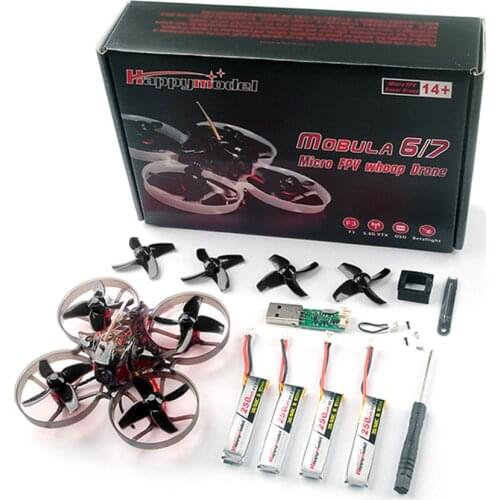 Happymodel Mobula 7 75mm Crazybee F3 Pro OSD 2S Bwhoop FPV Racing Drone Quadcopter Upgrade BB2 ESC 700TVL BNF Compatible Frskys