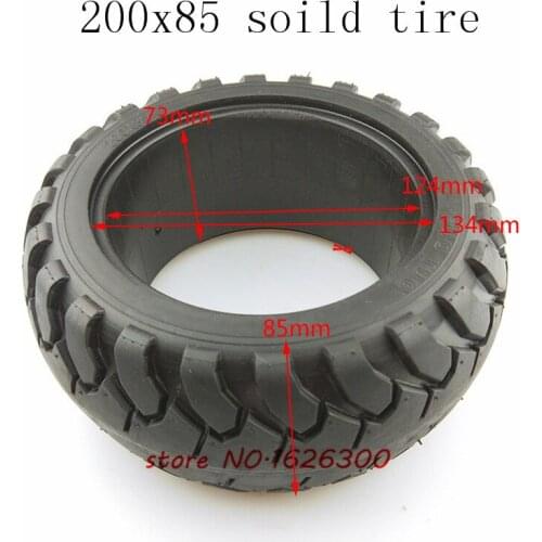 Good quality 8 Inch Electric Scooter Car solid Tire 200X85 Scooter Brushless Motor Non Pneumatic Solid tyre for Skateboard