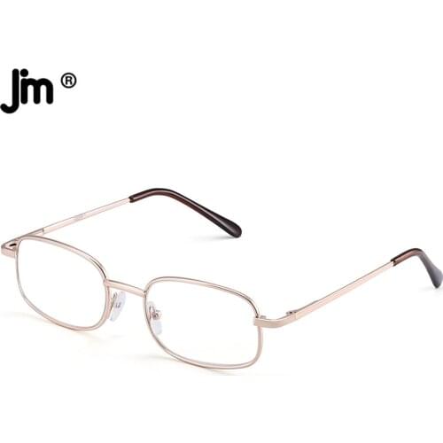JM Spring Hinge Square Reading Glasses for Women Men LH0016