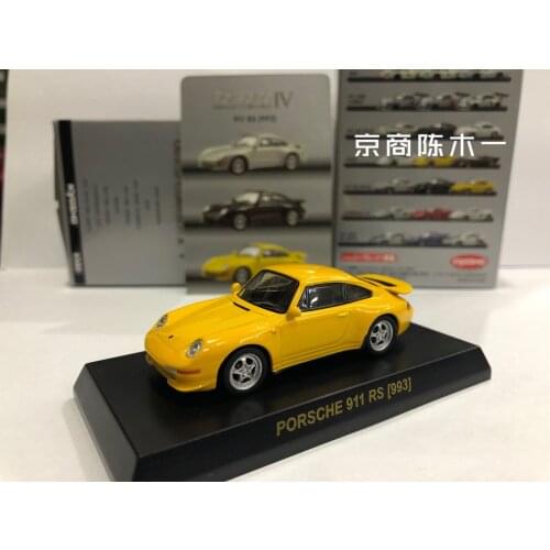 1/64 KYOSHO PORSCHE 911 RS 993 generation Collect die casting alloy trolley model