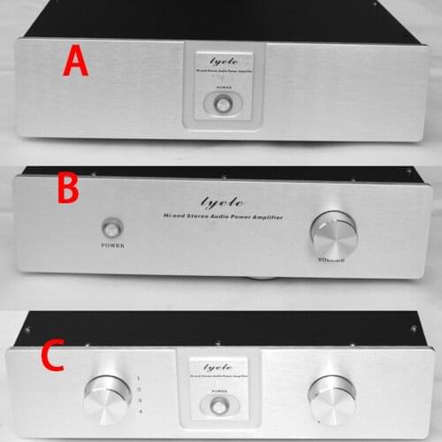 KYYSLB 320*80*310MM X3208 All Aluminum Preamp Amplifier Chassis Box House DIY Enclosure with Feet Screws Amplifier Case Shell