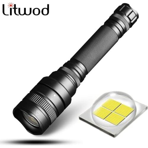 Litwod Z301515 convoy lens 30w chip xlamp xhp70 18650 3200lm powerful Tactical LED flashlight torch zoom cree xhp70 Lantern