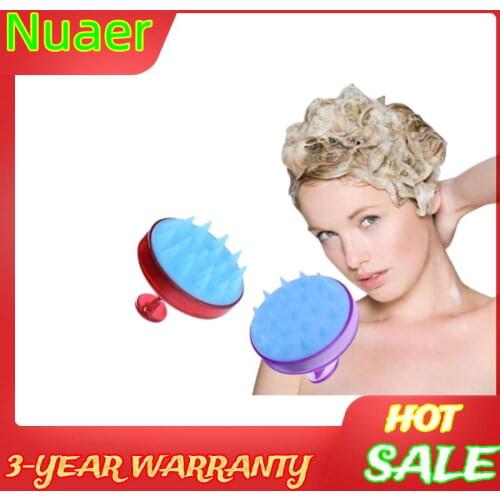 Massage Brush Washing Comb Shower Head Hair Mini Head Meridian Comb Handheld Silicone Scalp Shampoo Massage Wide Tooth