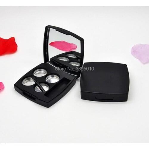 Mini black Eye shadow Box with Mirror.Travel Kit Easy Carry Lip gloss Boxes Pendant.Container Holder F551