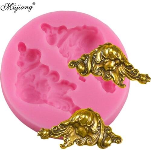Mujiang Mirror Image Woman Silicone Mold Angel Avatar Chocolate Gumpaste Molds Fondant Cake Decorating Tools Candy Clay Mould