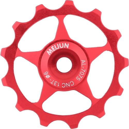 New 11T 13T MTB Bicycle Rear Derailleur Jockey Wheel Stainless Bearing Pulley AL7075 CNC Road Bike Guide Roller Idler 5mm