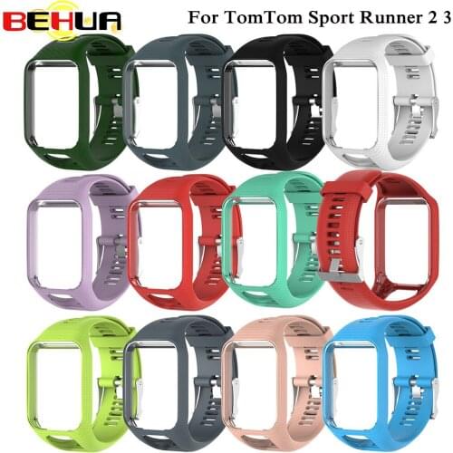 Wrist Band Strap for TomTom 2 3 Runner Spark Music Replacement Bracelet Soft Watchband Silicone Belt Watch Bracelet Accessory