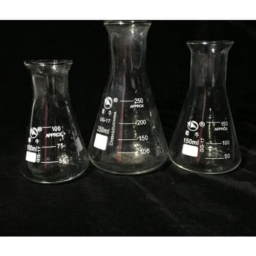 50ml to 2000ml Glass erlenmeyer flask, Triangle/conical Flask bottle with trumpet Mouth for lab experiments