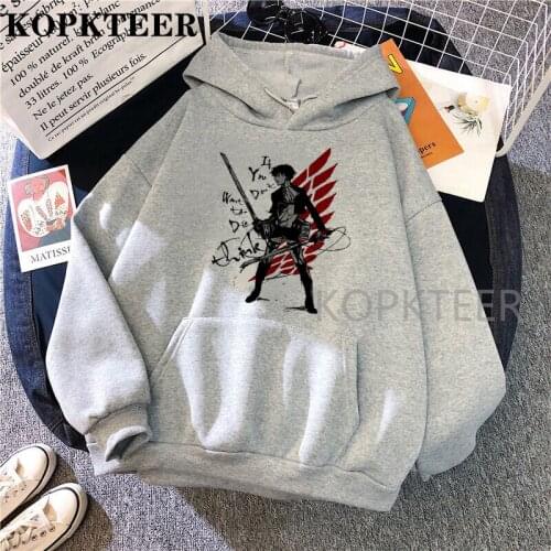 Japanese Anime Graphic Hoodies Men Kawaii Scouting Legion Alternative Attack on Titan Harajuku Sweatshirt Unisex Man Hoodies