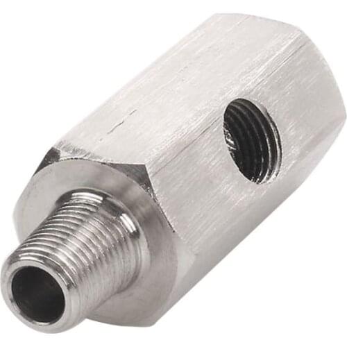 1/8" BSPT Oil Pressure Sensor Tee to NPT Adapter Turbo Supply Feed Line Gauge U1JF