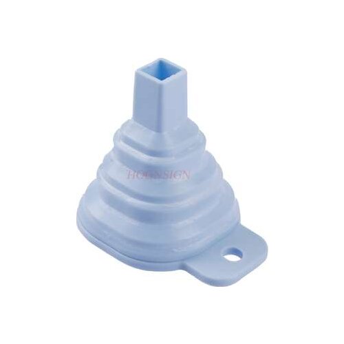 Retractable foldable mini funnel household oil pot oil funnel large diameter silicone oiling oil trumpet wine funnel