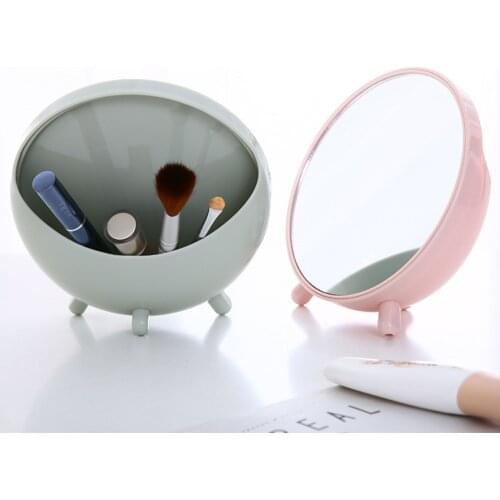 High Definition Student Desktop Make-up Mirror Plastic Make-up Mirror Household Pocket Mirror Non Folding Make-up Mirro