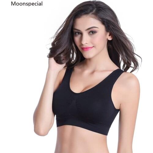 Women Bras With Pads 3pcs/set Comfortable healthy Seamless Plus Size Bra Vest Bralette Push Up Brassiere Sexy Female Lingerie