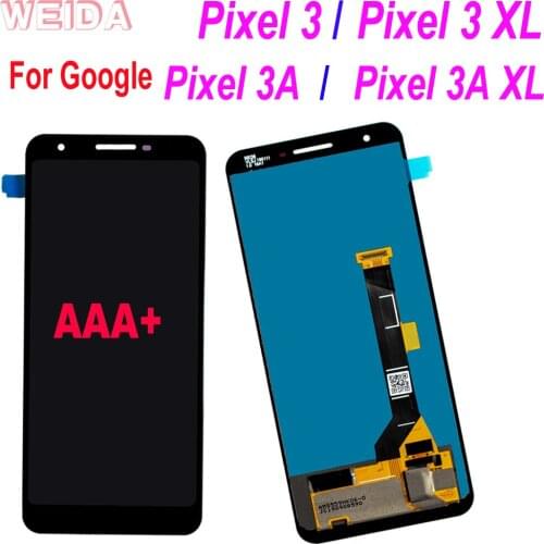 100% Tested for Google Pixel 3 Pixel 3 XL Pixel 3A Pixel 3A XL LCD Display Touch Screen Digitizer Assembly for Google Pixel LCD