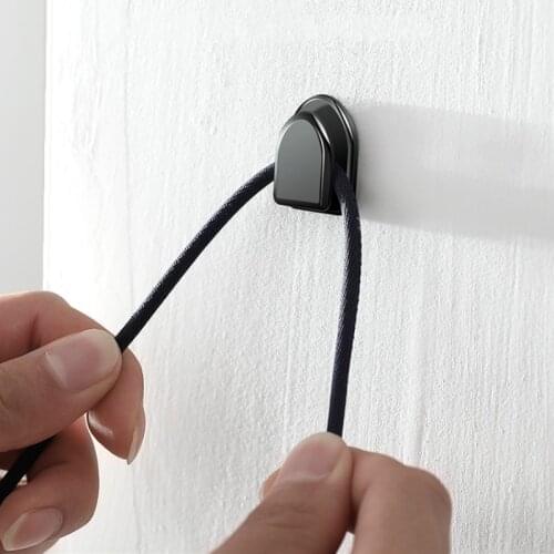 1/2/4/8Pcs Car Hooks Organizer Storage For USB Cable Headphone Key Storage Self Adhesive Wall Hook Hanger Auto Fastener Clip