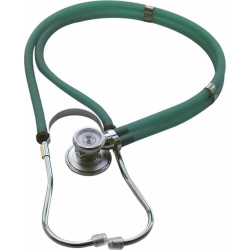 1pcs Double Dual Head Stethoscope Professional Medical Transparent Green Multifunctional Estetoscopio For Doctor Nurse Home Use