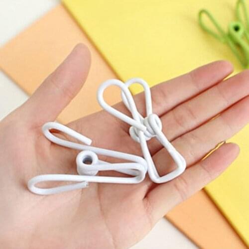 10pcs Stainless Steel Clothes Peg Towel Socks Clip Sheet Clothes Underwear Clips Strong Power Metal Clips Clamp Color Random