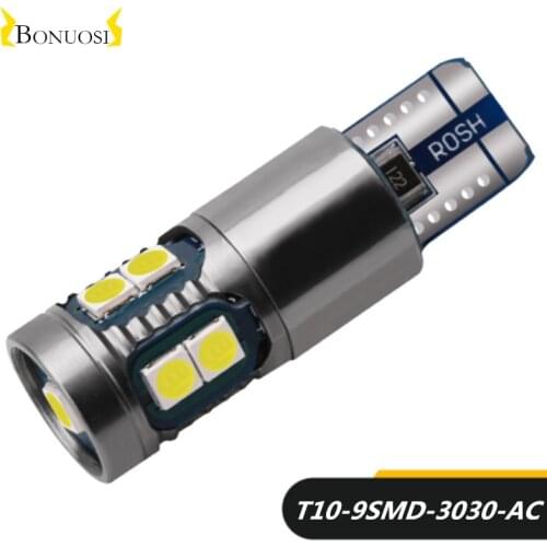 2pcs Canbus No Error LED Clearance Light W5W T10 168 194 Auto Bulb Position Width Parking Lamp For The Car Styling 12V 3030 9SMD