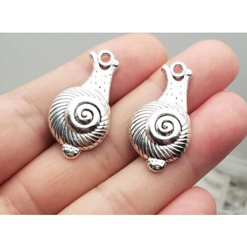 20pcs/lot--32x16mm, Antique silver plated Snail charms,DIY supplies,Jewelry accessories